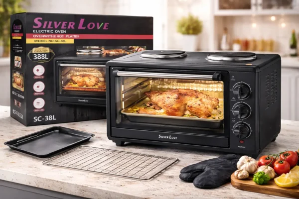 Electric Oven with 2 Hot Plates