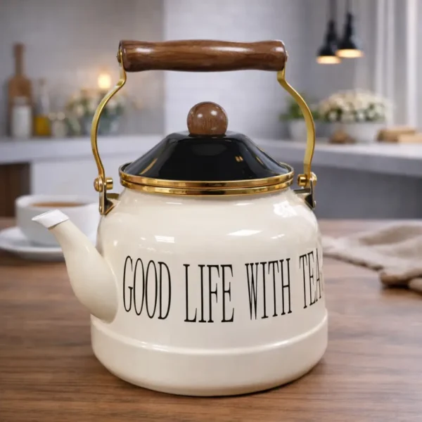 Enamel Tea Kettle Set