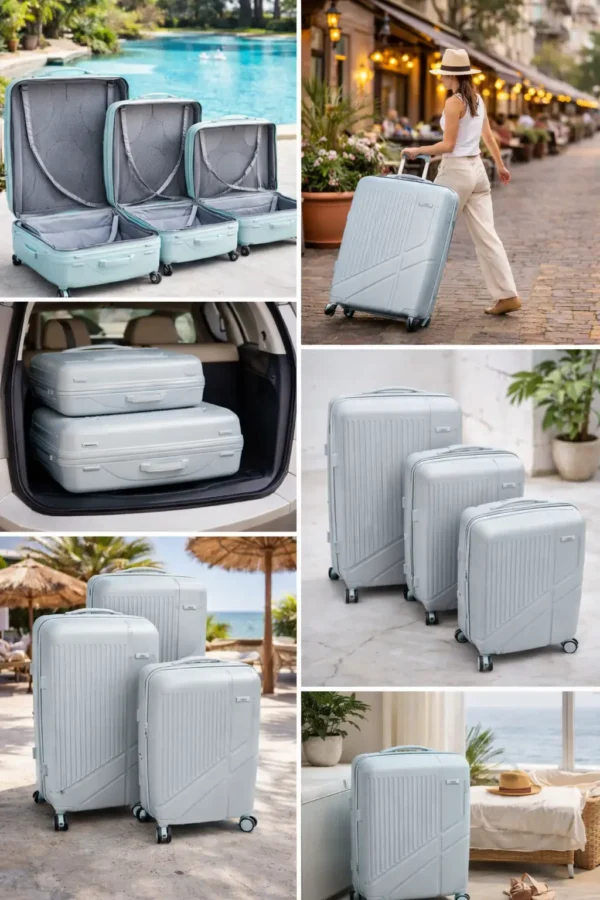 Silver Hard-Shell Suitcase