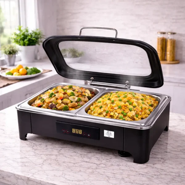 Electric Buffet Food Warmer – Double Compartment