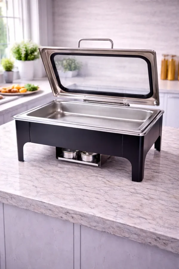 Prod_281 Rectangular Chafing Dish with Glass Lid