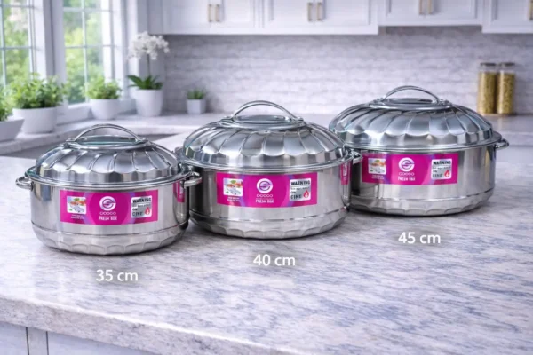 Stainless Steel Double-Deck Fresh Box with Lid