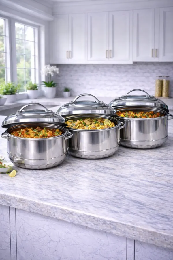 Stainless Steel Double-Deck Fresh Box with Lid