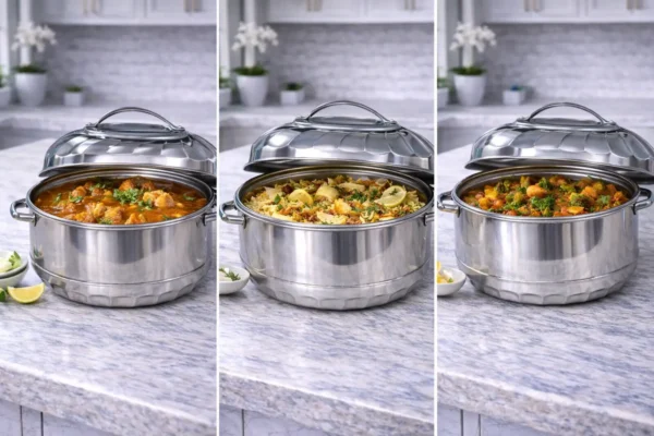 Stainless Steel Double-Deck Fresh Box with Lid