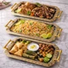 Luxury Gold Decorative Serving Tray Set