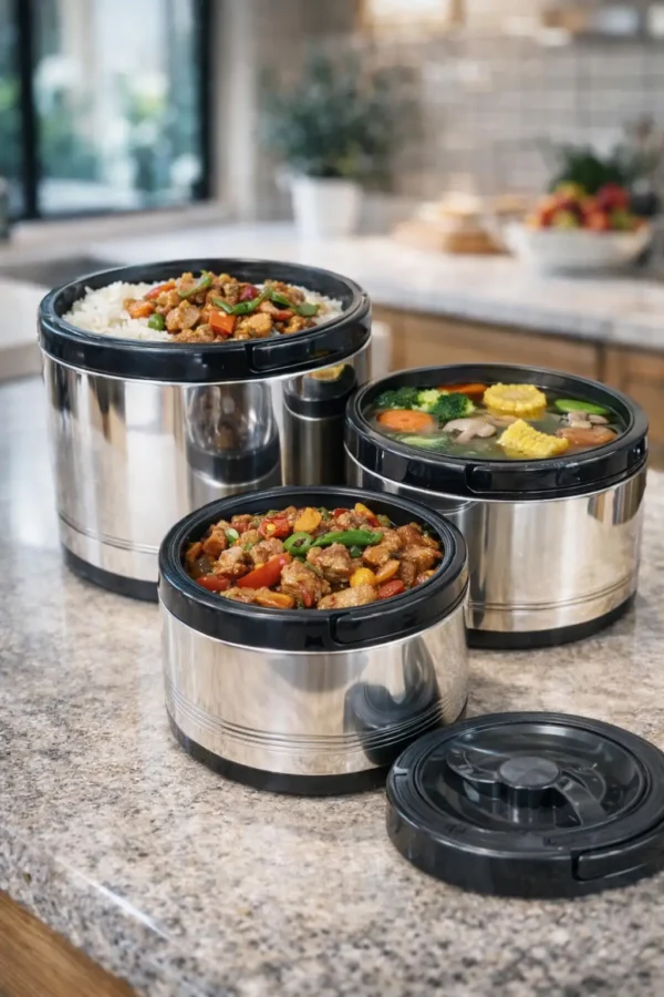 Prod_313 Stainless Steel Thermal Lunchbox Set