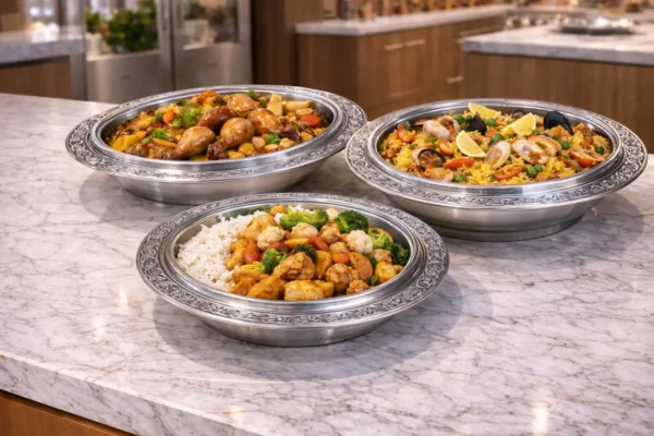 Stainless Steel Serving Dish with Dome Lid