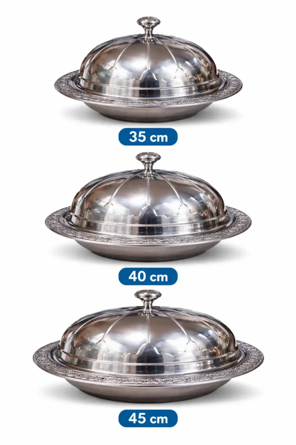 Stainless Steel Serving Dish with Dome Lid