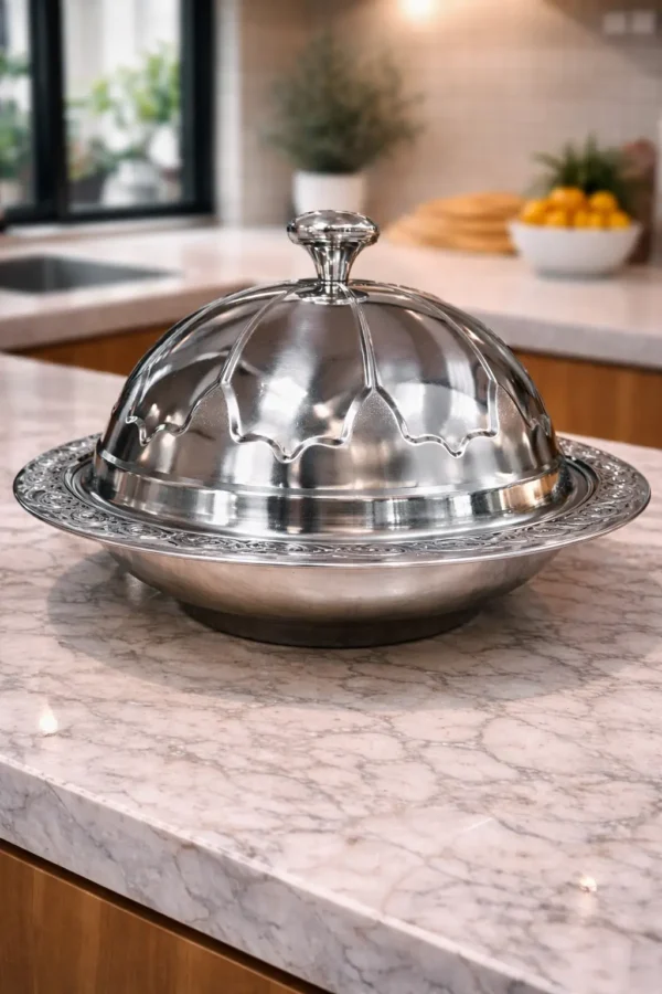 Stainless Steel Double-Deck Fresh Box with Lid