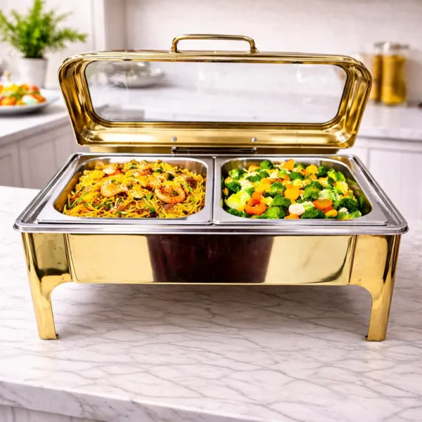 Prod_321 Gold Rectangular Chafing Dish