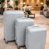 Silver Hard-Shell Suitcase