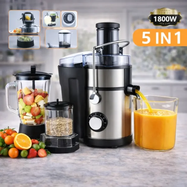 5-in-1 Stainless Steel Juicer Extractor