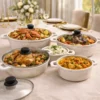 Platinum Granite Coated Casserole & Shallow Pot Set