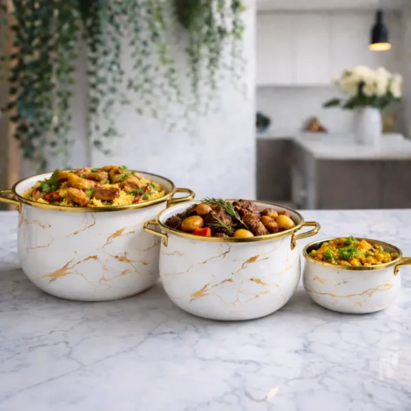 Enamel Boutique Casserole Pot with Lid