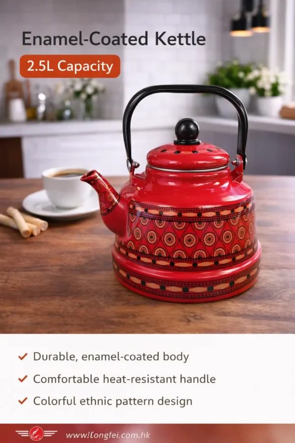 Enamel-Coated Kettle