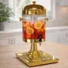 Luxury Gold Glass Beverage Dispenser with Tap