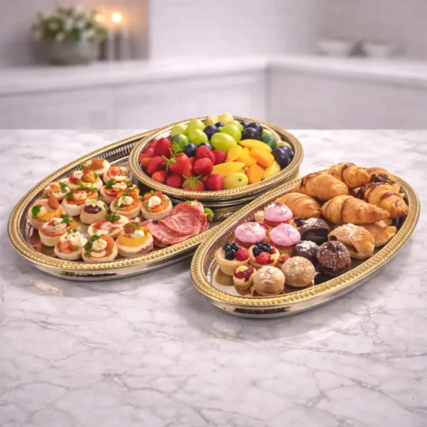 Prod_96 Luxury Oval Gold Serving Tray Set