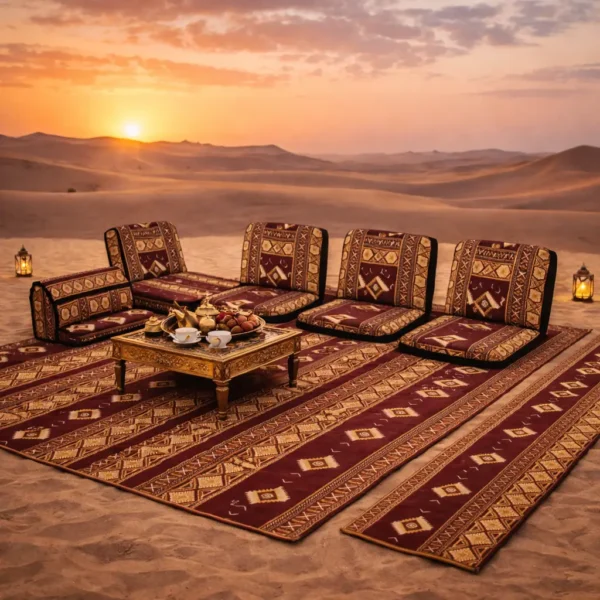 Traditional Arabian Majlis Floor Seating Set