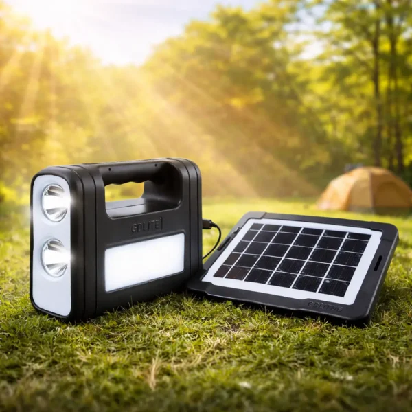 Prod_395 Solar Rechargeable LED Lantern with Solar Panel