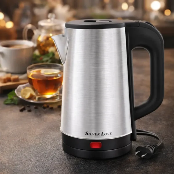 Silver Love Stainless Steel Electric Kettle – 1.8L