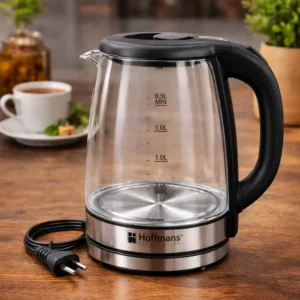 Hoffmans Glass Electric Kettle 2.0L with LED Light