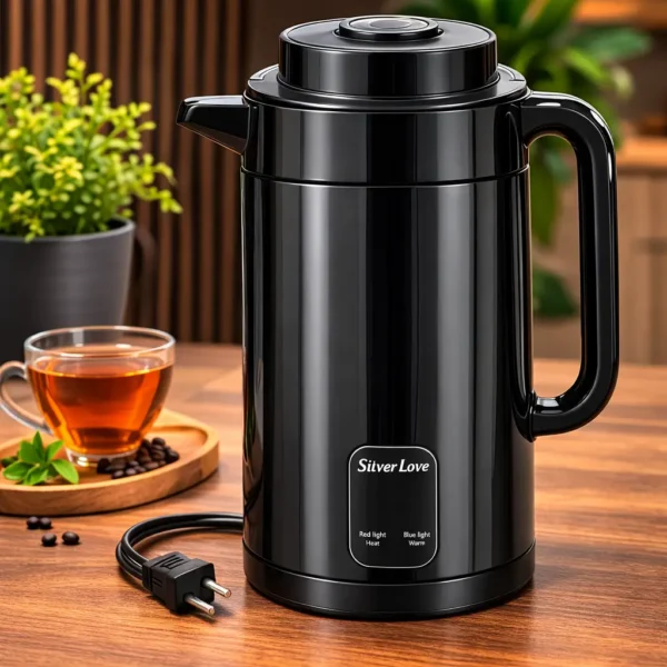 Silver Love Electric Kettle
